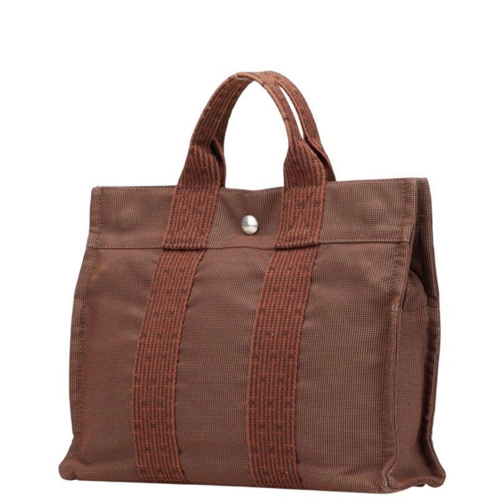 Hermes Herline Canvas Tote Bag - Picture 3 of 10